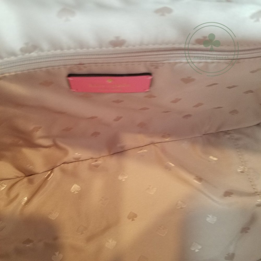 MAKE AN OFFER KATE SPADE MIMI FAUX FUR SATCHEL CROSSBODY BRIGHT BLUSH PINK - Picture 9 of 11